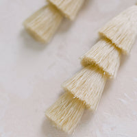 Lana Tassel Earrings in Ivory
