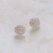 Bella Pearl Circle Earrings