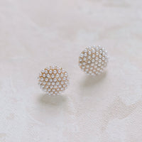 Bella Pearl Circle Earrings