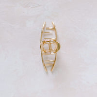 Small Gold Metal Hair Claw