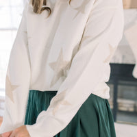 Star Sweater Ivory & Gold