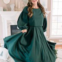 Hunter Balloon Sleeve Top