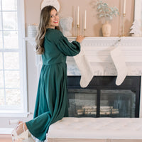 Hunter Balloon Sleeve Top