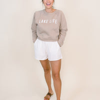 LAKE LIFE Cropped Sweatshirt