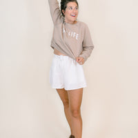 LAKE LIFE Cropped Sweatshirt