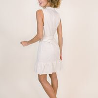 Maci Linen Dress with Rattan Belt