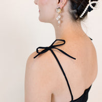 Maxine Black Mesh Bustier Dress
