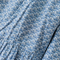 Millie Blue & White Smocked Midi Dress