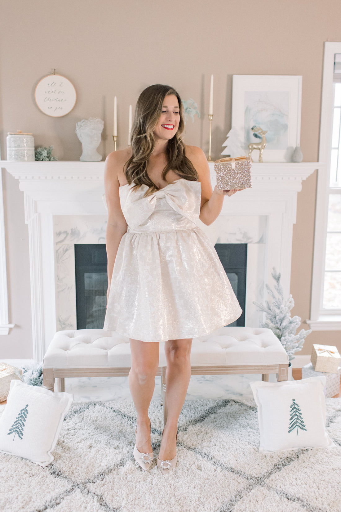 Natalia Bow Mini Dress