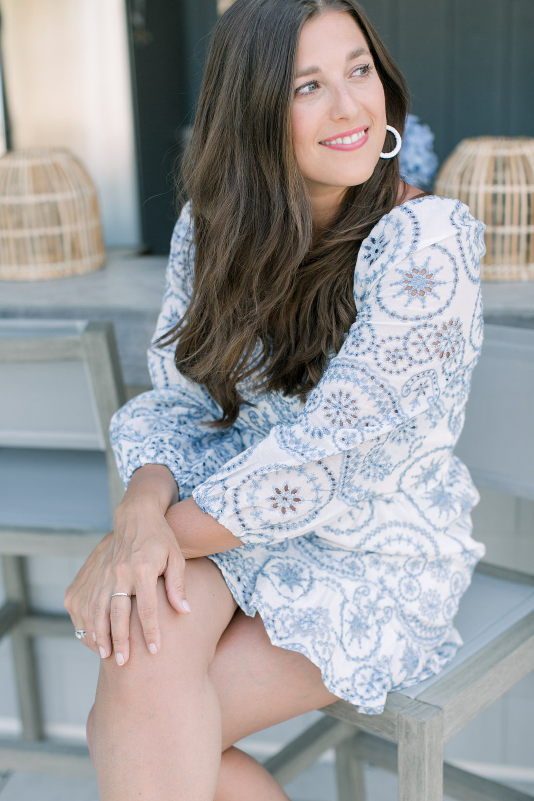 Quinn Eyelet Mini Skirt