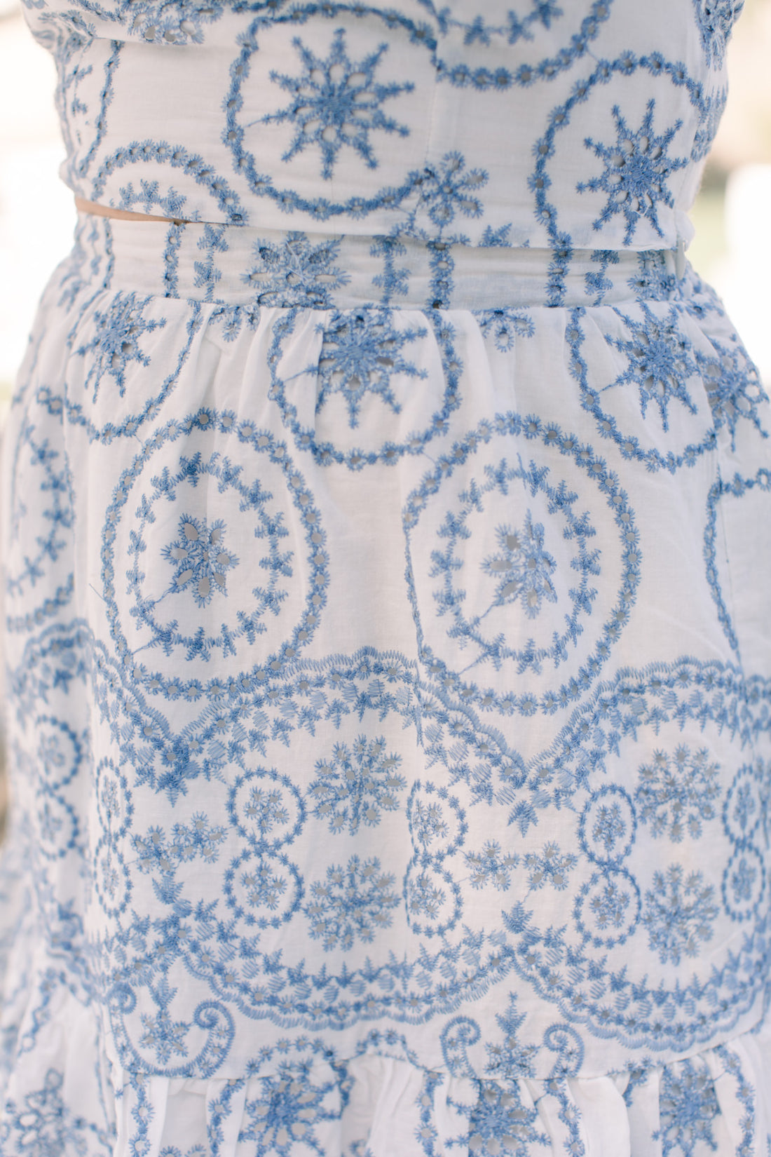 Quinn Eyelet Mini Skirt