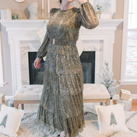 Sabrina Antique Gold Star Dress