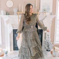 Sabrina Antique Gold Star Dress