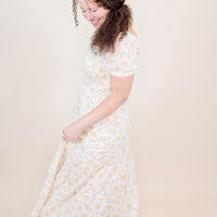 Stella Yellow Floral Smocked Maxi