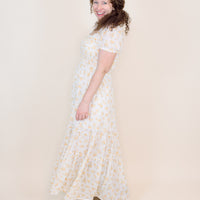 Stella Yellow Floral Smocked Maxi
