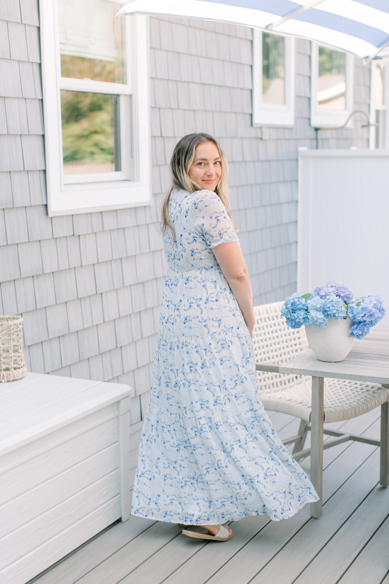 fitted lace wedding dress Suzette Paisley Maxi Dress – Love, Odette