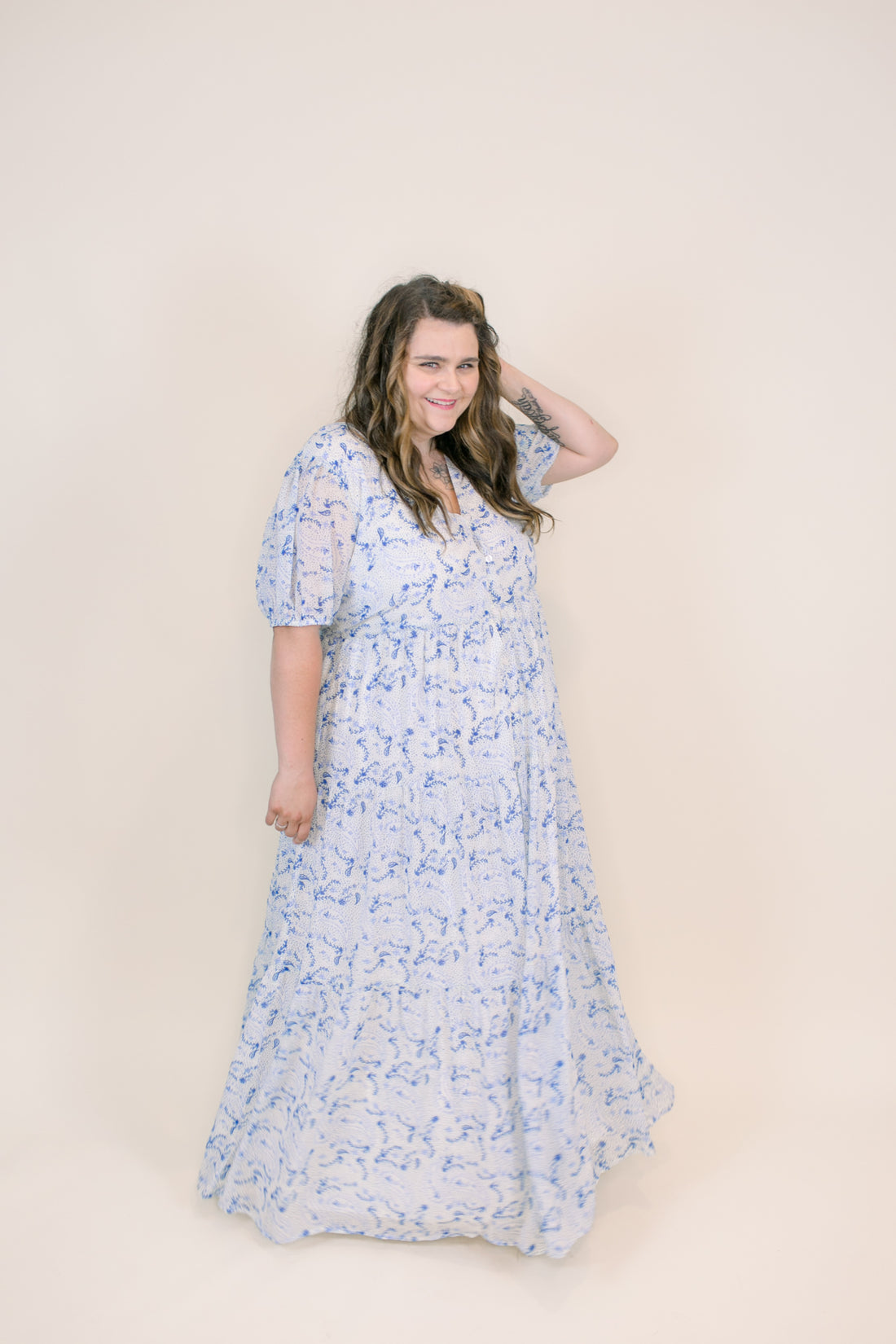 Suzette Paisley Maxi Dress