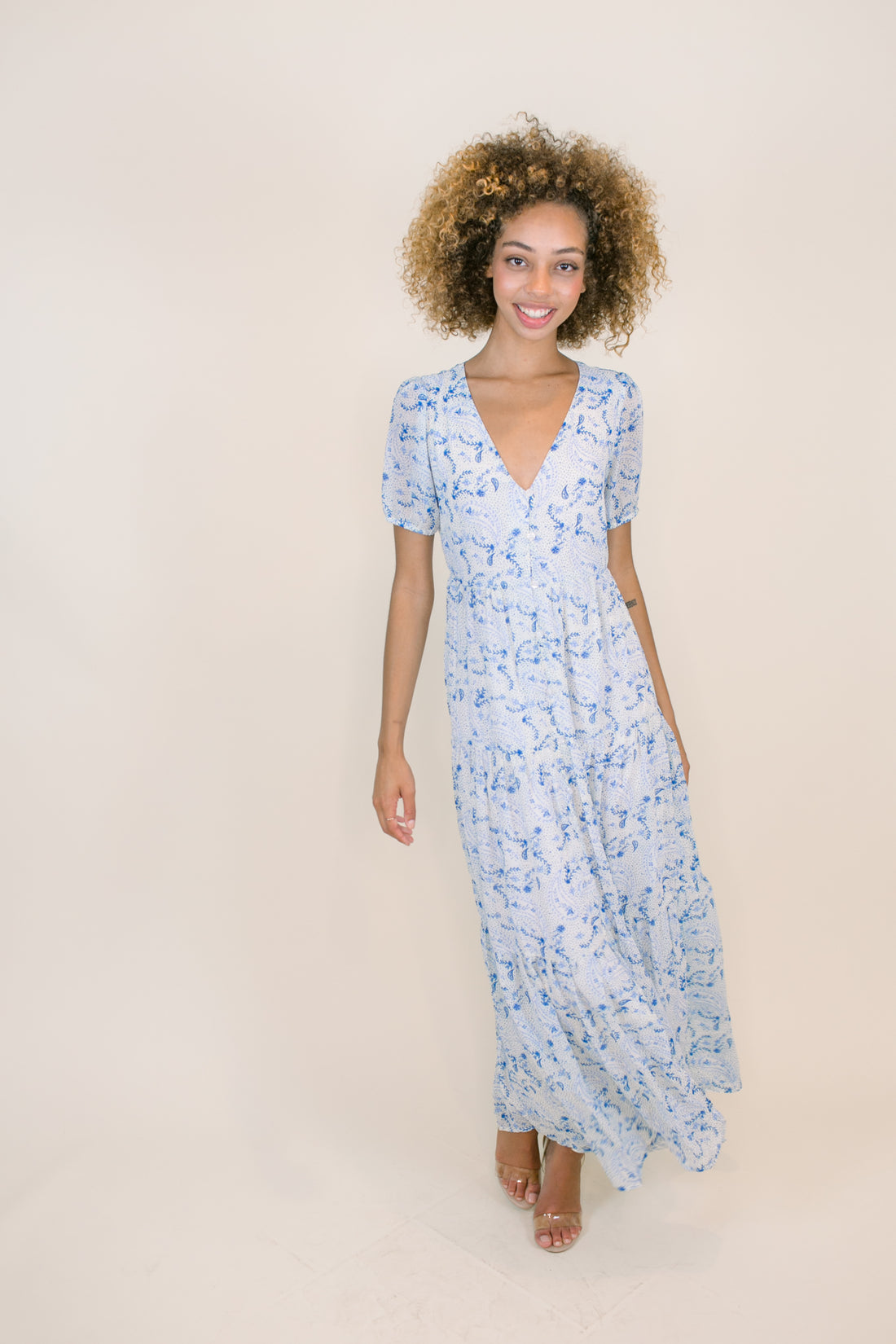Suzette Paisley Maxi Dress