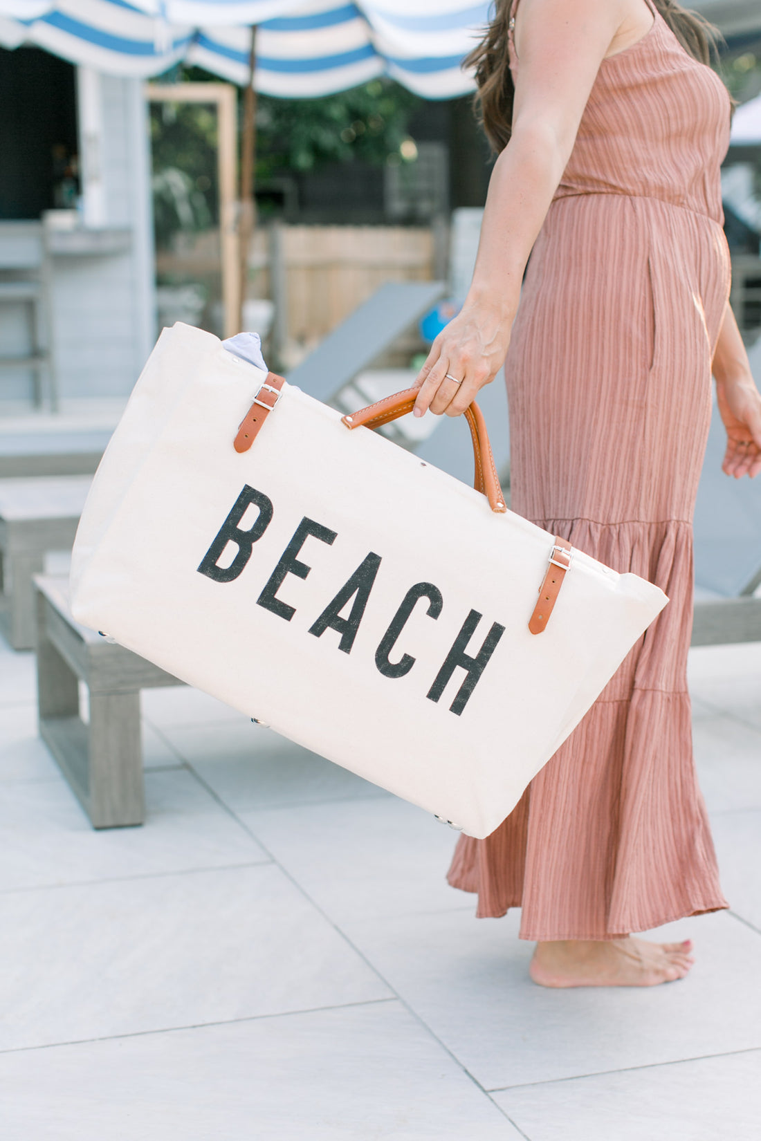 Natural Canvas Weekender Bag
