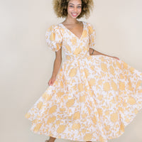 Zuri Puff Sleeve Belted Dress