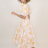 Zuri Puff Sleeve Belted Dress