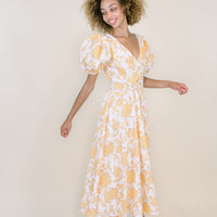 Zuri Puff Sleeve Belted Dress