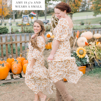 Autumn Smocked Dress in Cream