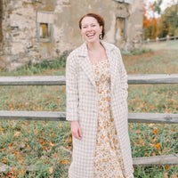 Cambridge Houndstooth Long Coat