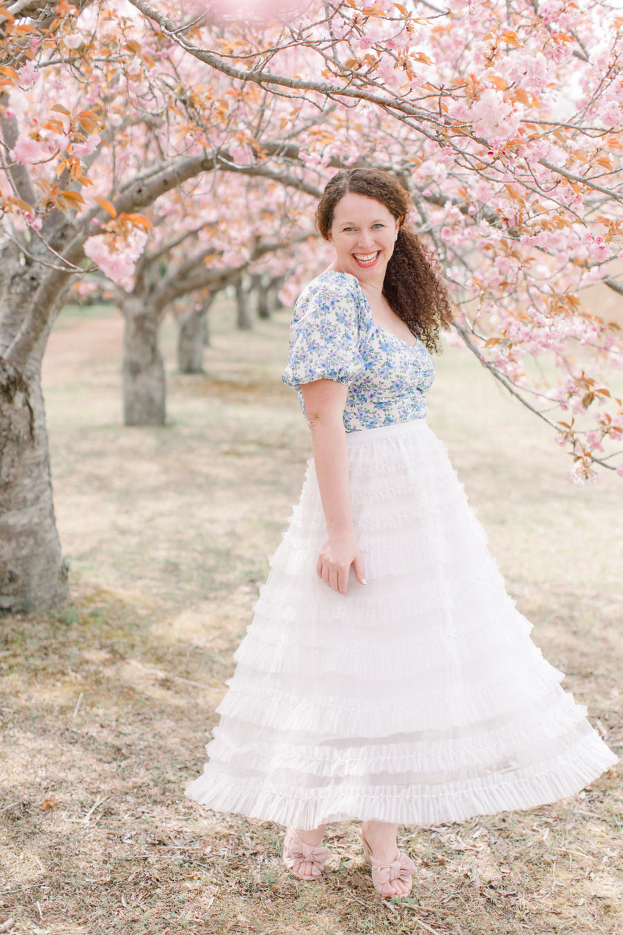 Coco White Pearl Skirt