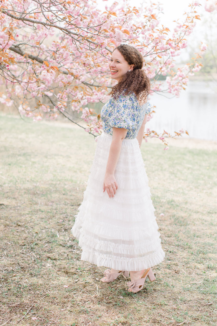 Coco White Pearl Skirt