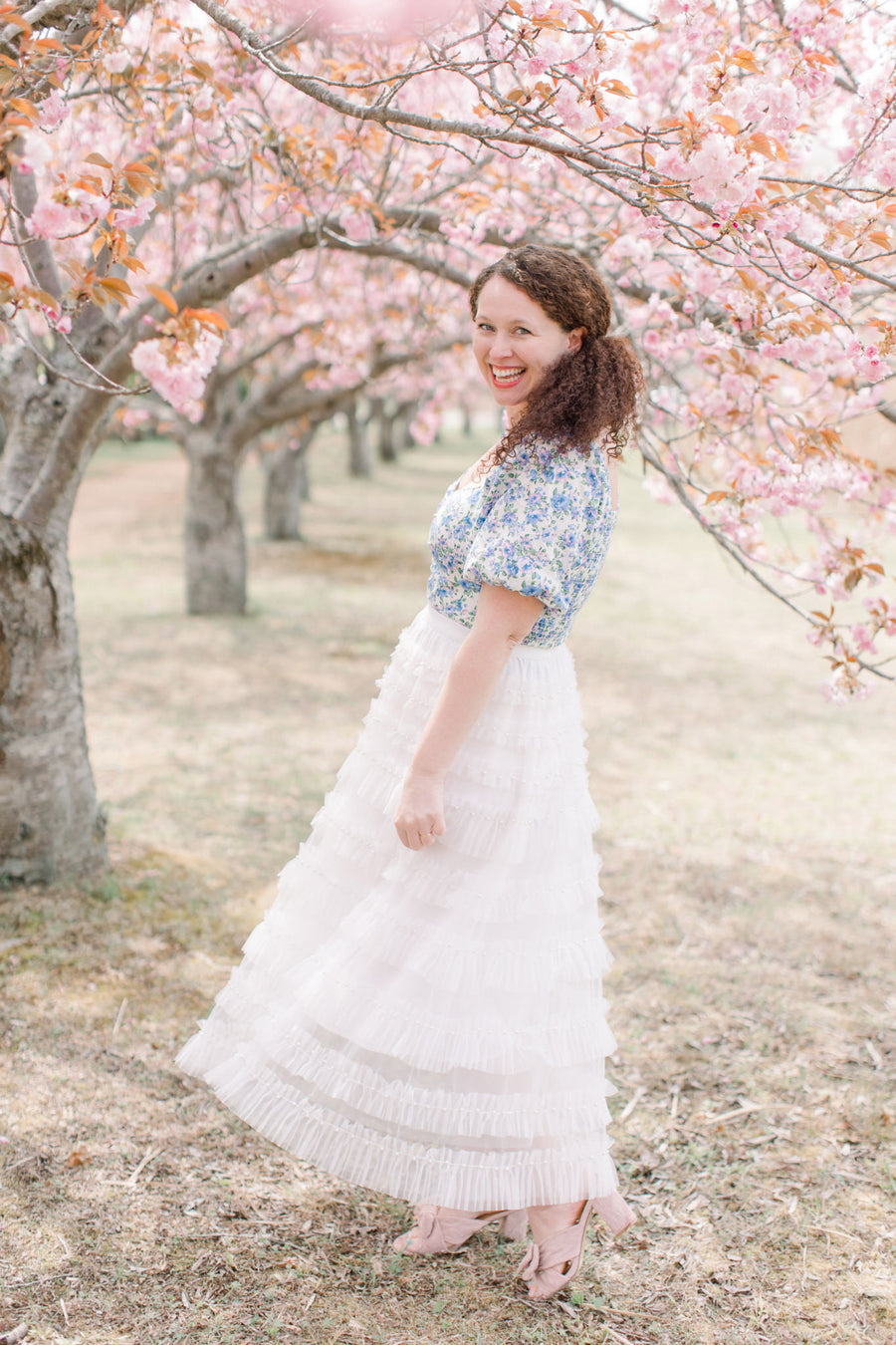 Coco White Pearl Skirt