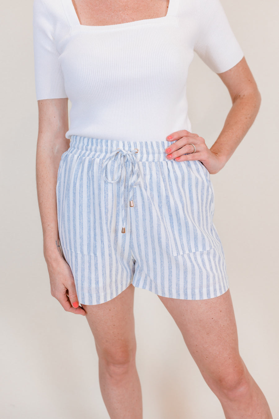 Southampton Blue Stripe Shorts