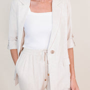 Southampton Natural Linen Blazer