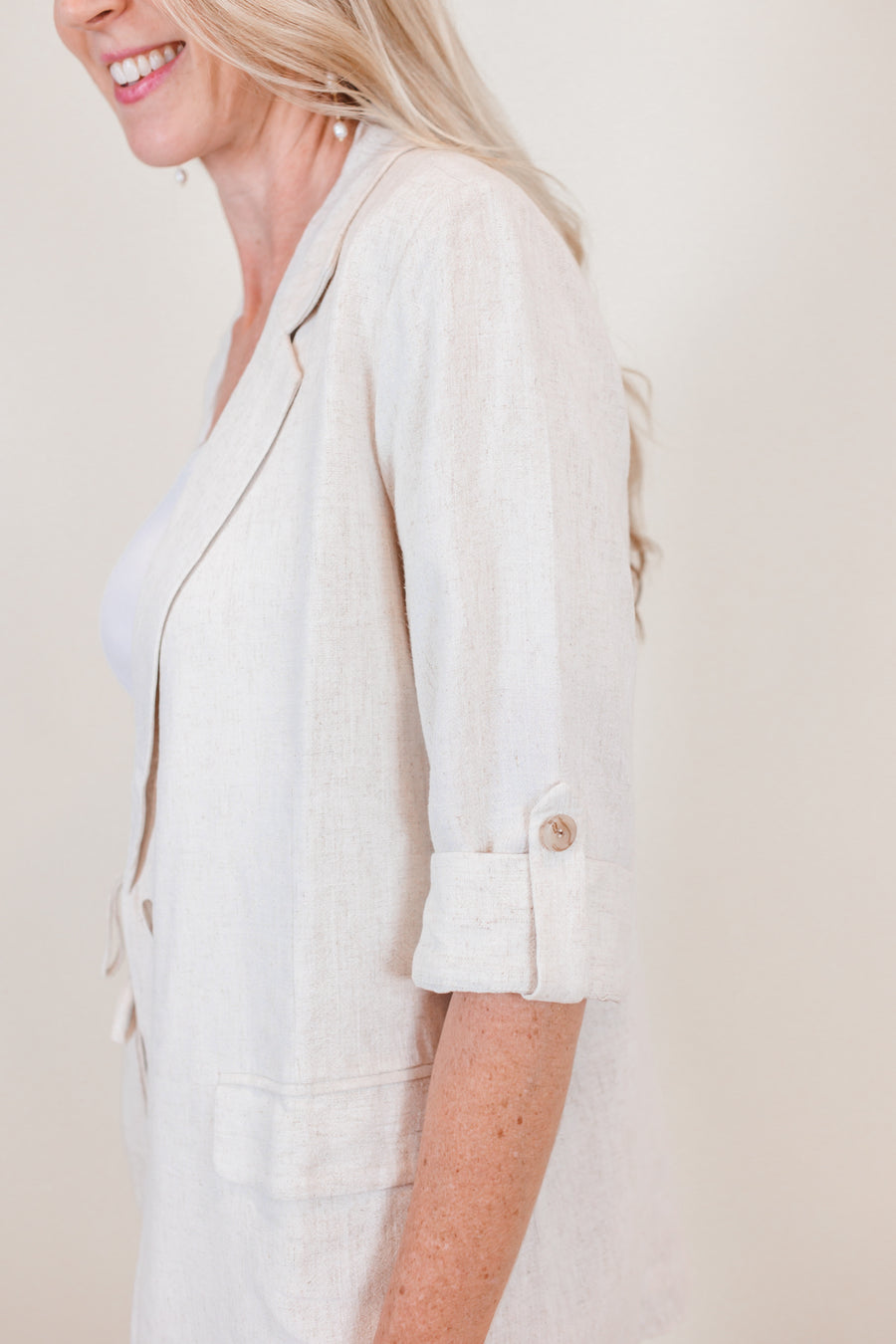 Southampton Natural Linen Blazer