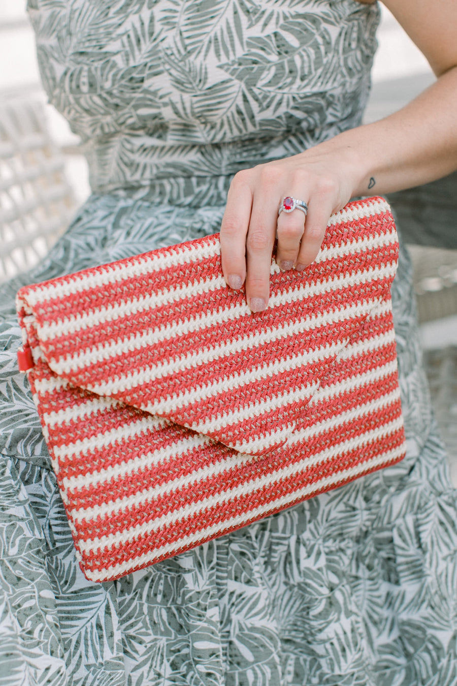 St. Tropez Red Clutch