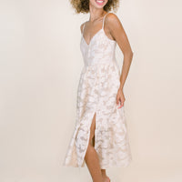 Adeline Cream Textured Dress