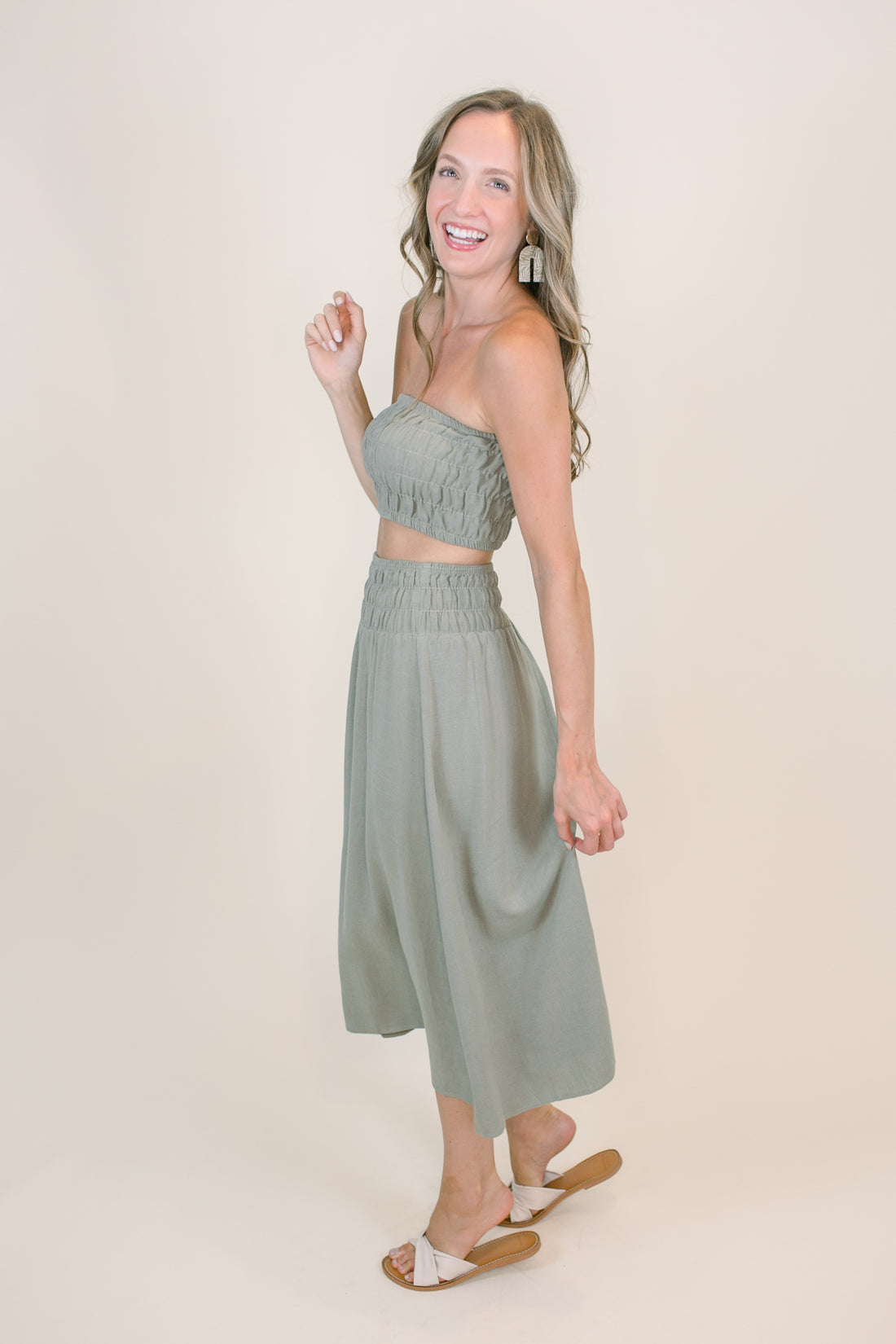 Alani Two-Piece Set in Olive