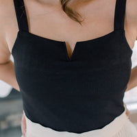 Alexis Ribbed V-Cut Bodysuit