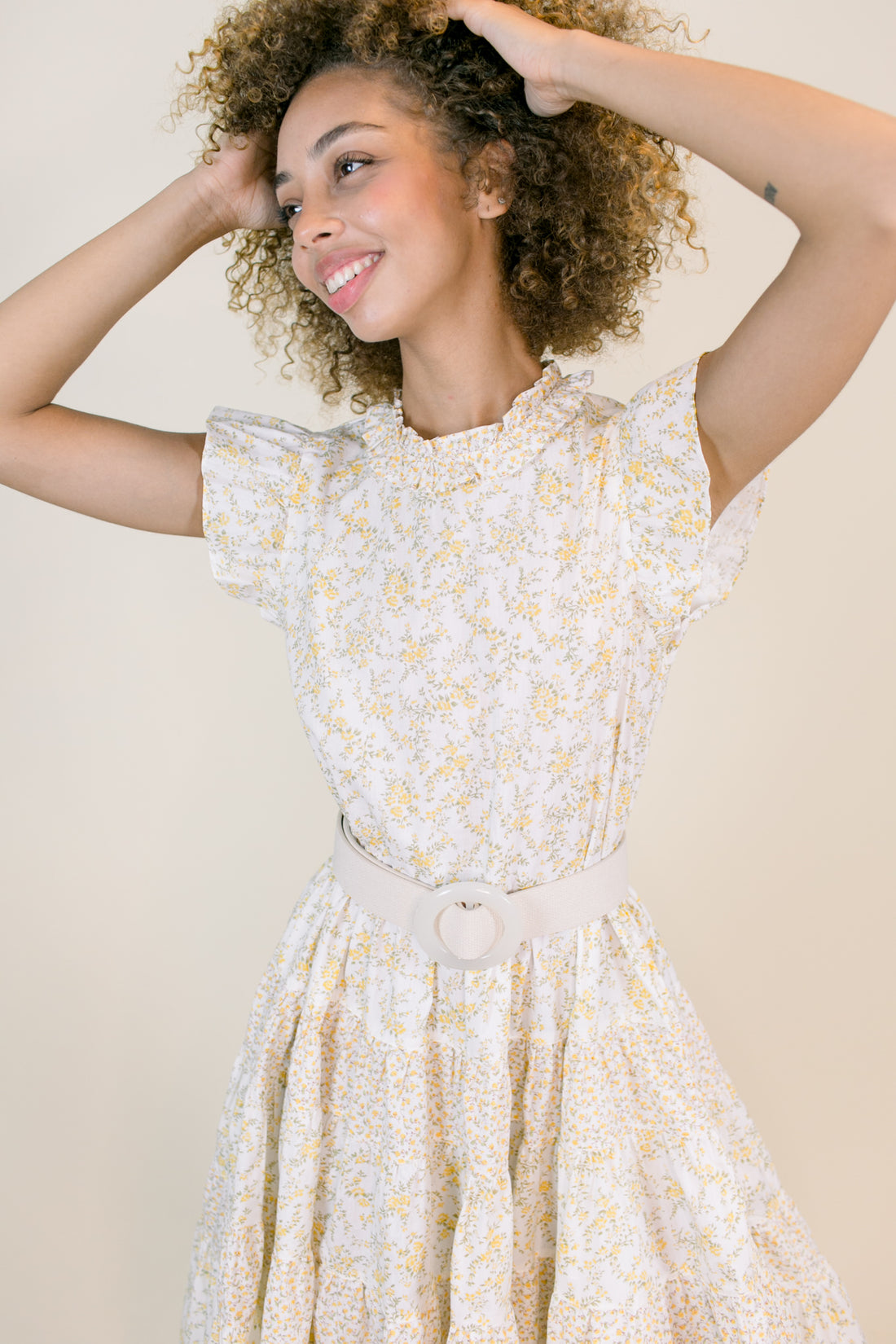 Buttercup Flutter Sleeve Dress