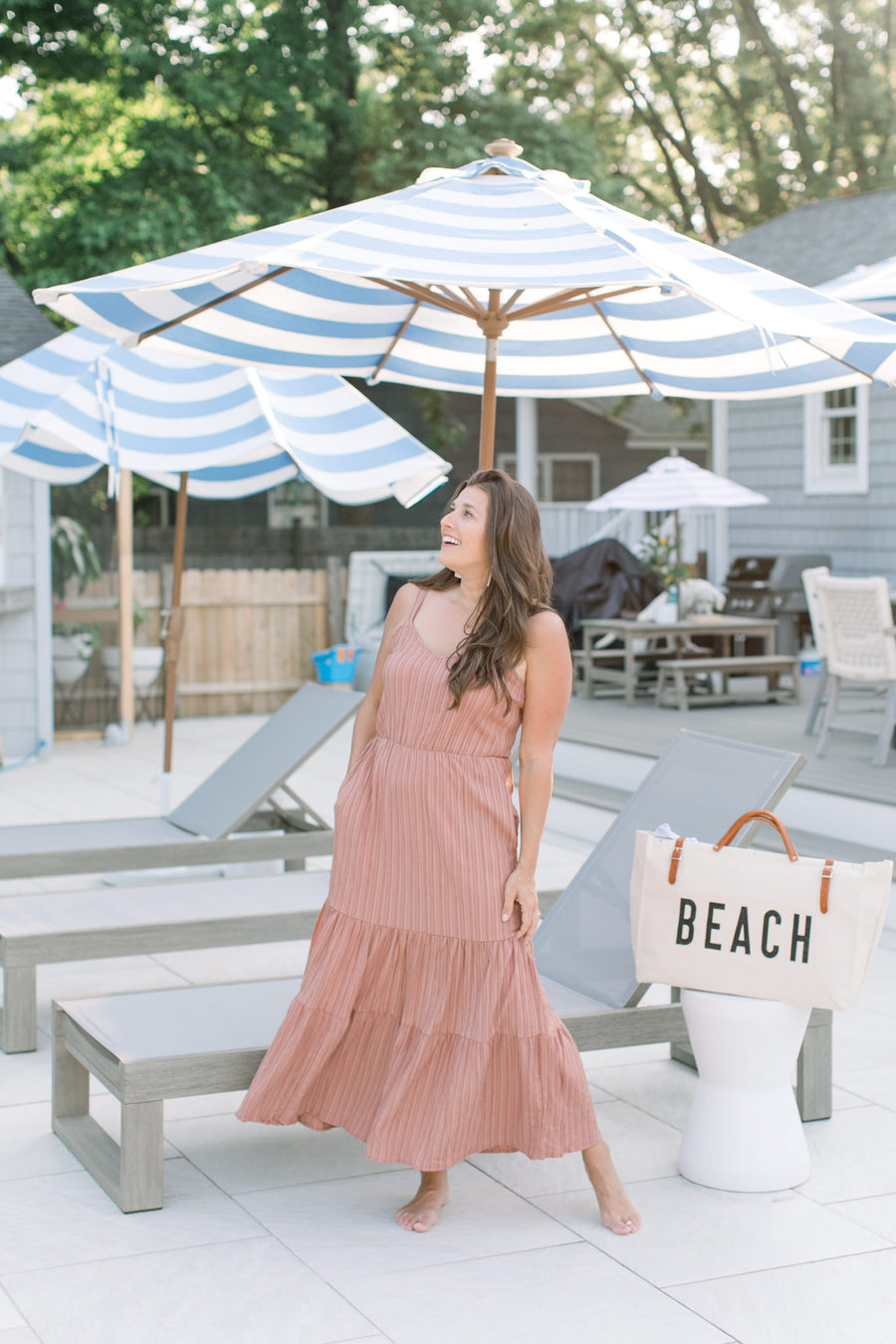 Cami Textured Maxi in Almond