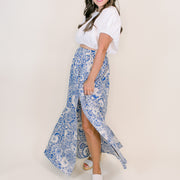 Delilah Blue Maxi Skirt