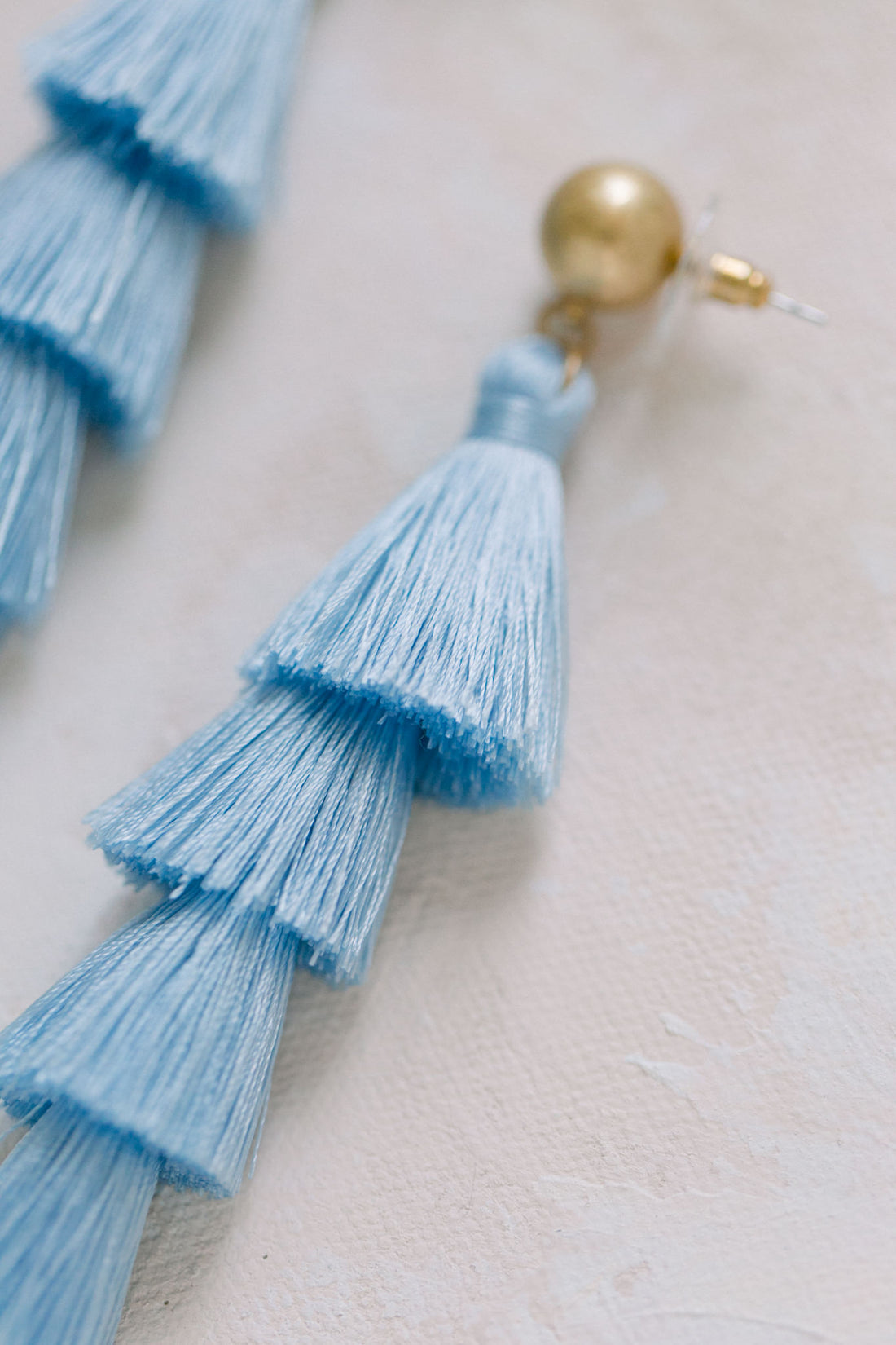 Lana Tassel Earrings in Blue