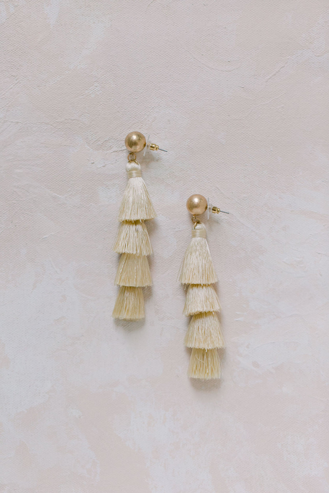 Lana Tassel Earrings in Ivory