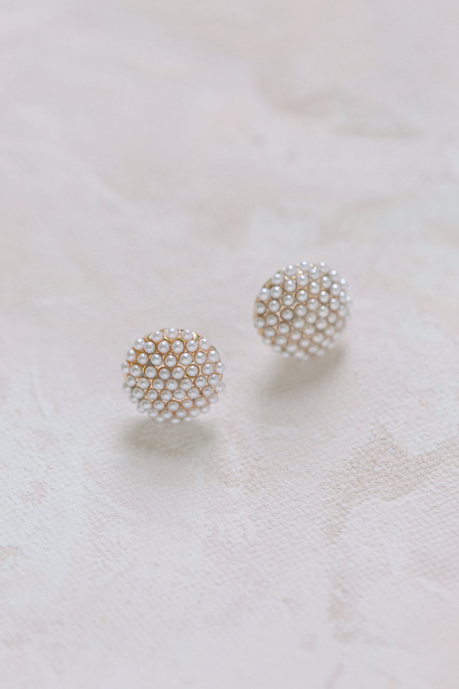 Bella Pearl Circle Earrings