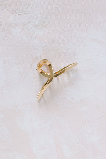 Small Gold Metal Hair Claw