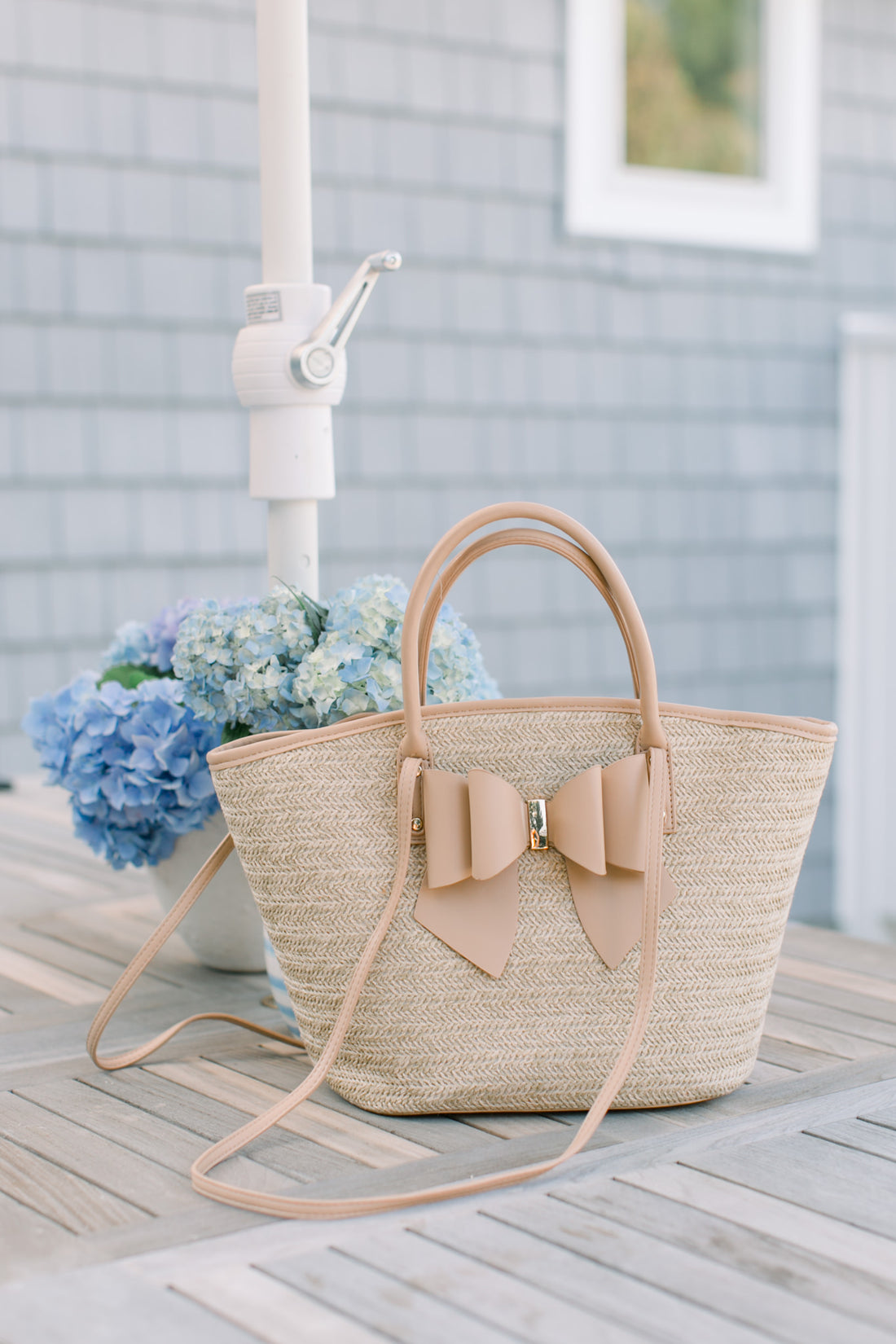 Hanna Straw Bow Tote – Love, Odette