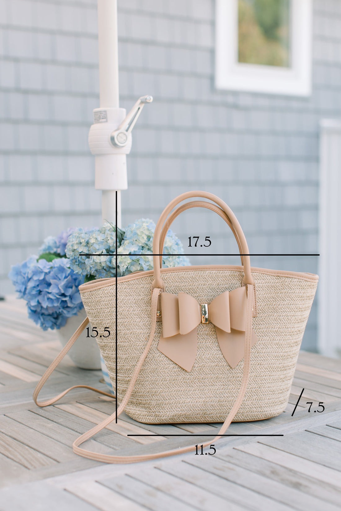 Hanna Straw Bow Tote