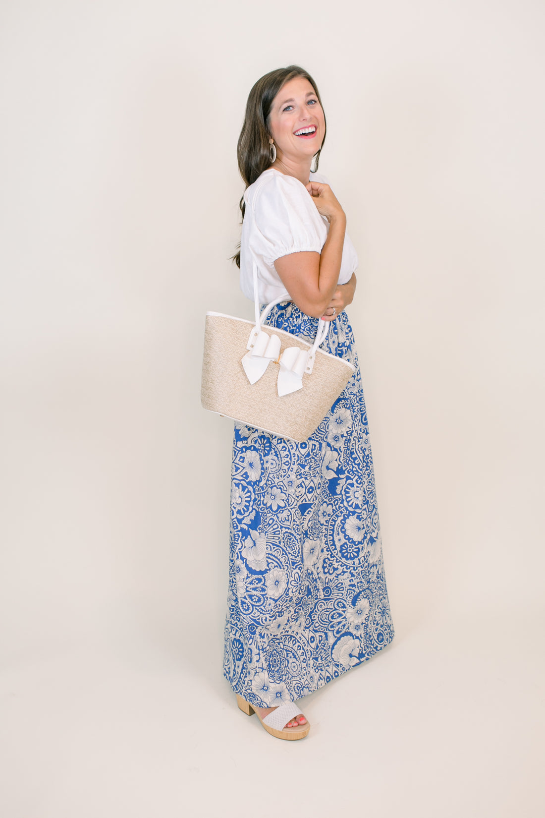 Delilah Blue Maxi Skirt