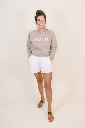 LAKE LIFE Cropped Sweatshirt