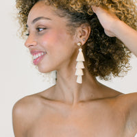 Lana Tassel Earrings in Ivory